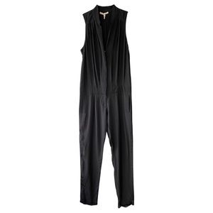 Maje Black Silk Jumpsuit